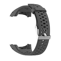 Bracelet ajustable en silicone pour montre de rechange pour Polar M400 M430 Gris