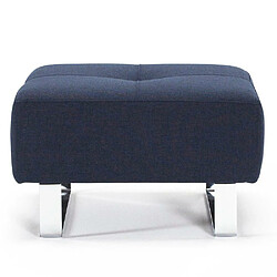 Inside 75 INNOVATION LIVING Pouf design SUPREMAX DELUXE 65*65 cm tissu Mixed Dance_Blue