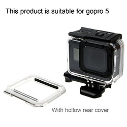 Wewoo Pour GoPro HERO6 / 5 30m Boîtier de protection du étanche + couvercle arrière creux avec boucle de base de montage et vis, pas besoin de démonter la lentille pas cher