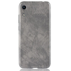 Wewoo Coque antichoc Litchi Texture PC + PU pour HuHonor Play 8A (Gris)