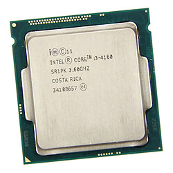 Processeur CPU Intel Core I3-4160 3.6Ghz 3Mo 5GT/s LGA1150 Dual Core SR1PK · Occasion 