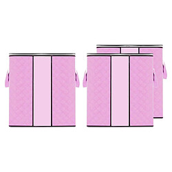 3PCS Organisateurs De Sac De Rangement Pliable Vêtements Stockage Plume Rose Vertical pas cher