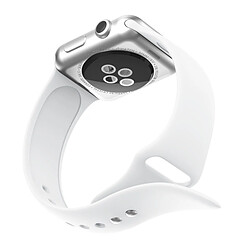 Acheter Wewoo Bracelet Bande de montre en silicone à double rivets pour Apple Watch séries 3 et 2 1 38 mm (blanc)