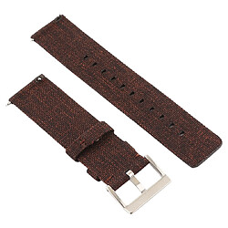 Acheter Wewoo Bracelet pour montre connectée Dragonne en toile mode simple Fitbit Versa / 2 café