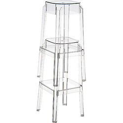 Decoshop26 Tabourets de bar design moderne plastique transparent 10_0000025