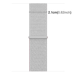 Acheter Wewoo Bracelet blanc pour Apple Watch Series 3 & 2 & 1 38mm simple de montre de mode en nylon avec bâton magique