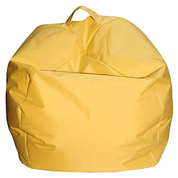 Alter Pouf élégant, couleur jaune, Mesure 65 x 50 x 65 cm