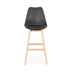 Kokoon Design Tabouret de bar design APRIL BLACK 48x56x112 cm