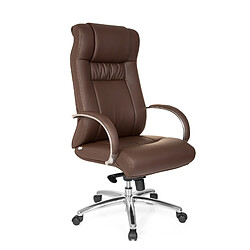 Fauteuil de direction XXL G 600 simili cuir marron hjh OFFICE