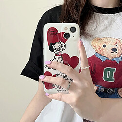 GUPBOO Étui pour iPhone11 Support de coque de téléphone japonais et coréen Love Dalmatians