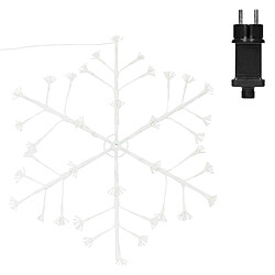 Ecd Germany Flocon de neige lumineuse 288 ampoules LED blanc chaud IP44 décoration Noël