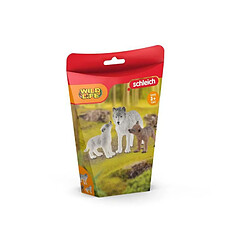 Schleich - Maman loup avec louveteaux - 42472