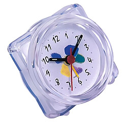 Mini Voyage Horloge Gradient Son Bureau Réveil Snooze Veilleuse 4 # Blanc pas cher