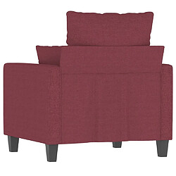 Maison Chic Fauteuil relax,Chaise pour salon Rouge bordeaux 60 cm Tissu -MN79691 pas cher