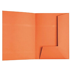 Sous-dossier kraft dossier suspendu 2 rabats Esselte 23 x 31 cm - orange - Carton de 100