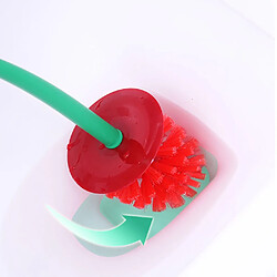 Universal Brosse de toilette et ensemble de piston en forme de cerise tête ronde porte-nettoyage avec accessoires de nettoyage de toilette