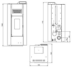 Acheter Interstoves Poêle à granules MOD 12 ES Etanche - Noir