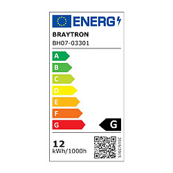 Applique LED BRAYTRON AVVA2, noir, 12W, 810lm, aluminium pas cher