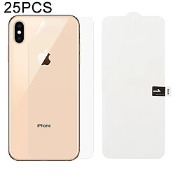 Wewoo Protection dorsale à couverture intégrale en film d'hydrogel doux de 25 PCS avec alcool coton + carte à gratter pour iPhone XS Max