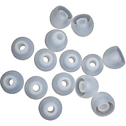 Lot de 7 Paires d'embouts de Remplacement pour écouteurs Xcessor (14 pièces) - en Silicone - Taille MCompatibles avec la Plupart des Marques d?écouteurs.Taille : S.Semi-Transparents.