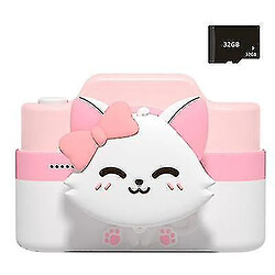 Universal Caméra numérique pour enfants dessin animé, 4800W HD Dual Cameraï¼ 8pinkï¼ ‰