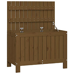 vidaXL Boîte de rangement de jardin Marron miel 76x42,5x54 cm Bois pin