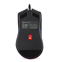 Universal Souris gaming capteur 12000dpi 7 boutons pubg rvb led rétroéclairage fibre optique câble télévision souris touche feu fps gamer souris