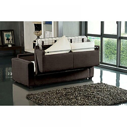 Acheter Inside 75 Canapé EXPRESS 3 Places DREAMER Convertible lit 140*197*16 tweed marron matelas 16 cm