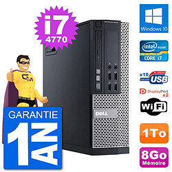 PC Dell 9020 SFF Intel Core i7-4770 RAM 8Go Disque Dur 1To Windows 10 Wifi - Occasion