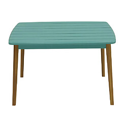 Avis Vente-Unique Table de jardin pour enfant en acacia bleu L.80 cm - GOZO de MYLIA