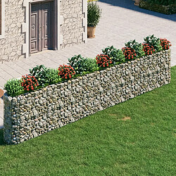 Maison Chic Jardinière,Lit surélevé - Bac à fleurs - pot de fleur à gabion Fer galvanisé 540x50x100 cm -GKD34379