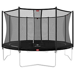 Trampoline 380 BERG noir Regular Favorit + Filet de sécurité Comfort