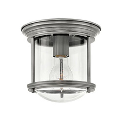 Elstead Lighting Plafonnier Salle de bains Hinkley Verre transparent,acier Verre transparent, nickel antique.