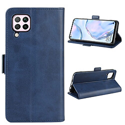 Wewoo Housse Coque Pour Huawei Nova 6 SE Double boucle Crazy Horse Business Holster de téléphone portable avec fonction de support de portefeuille de carte bleu