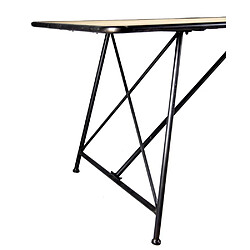 Aubry Gaspard Table en métal et pin.