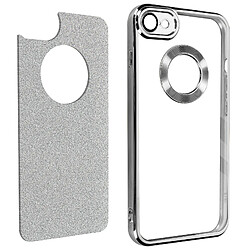 Avizar Coque iPhone 8 et 7 Paillette Argent