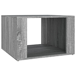 vidaXL Table de chevet Sonoma gris 57x55x36 cm Bois d'ingénierie