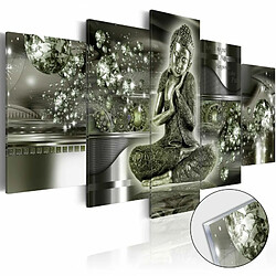 Paris Prix Tableau sur Verre Acrylique Emerald Buddha 100 x 200 cm