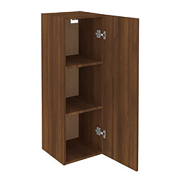 Maison Chic Meuble TV scandinave - Banc TV pour salon Chêne marron 30,5x30x90 cm Bois d'ingénierie -MN60285 pas cher