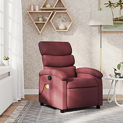 Maison Chic Fauteuil de massage inclinable,Fauteuil luxe de relaxation Rouge bordeaux Tissu -MN27262