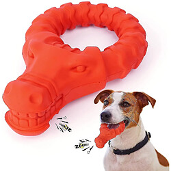 Jouets pour Chien Grinçants Presque Indestructibles Robustes Durables, Rouges Jouets Grands Chiens Moyens Agressifs