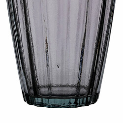 BigBuy Home Vase Gris verre recyclé 12 x 12 x 29 cm pas cher