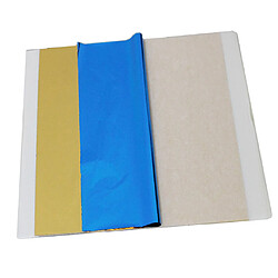 Avis Feuille D'or De Couleur 100Pc Pour La Dorure D'arts Fabriquant La Décoration D'or Bleu