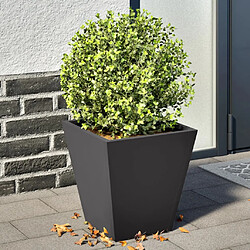 vidaXL Jardinières 2 pcs noir 30x30x30 cm acier