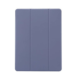 Etui en PU la peau est antichoc avec support tripliure et porte-stylo violet pour votre Apple iPad 10.2 (2019)