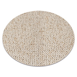 RUGSX TAPIS cercle CASABLANCA crème cercle 170 cm