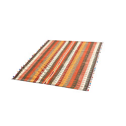 Vidal Tapis de laine 160x138 orange Jajim