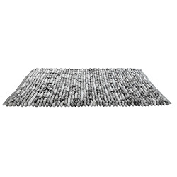 WENKO Tapis de bain design Urdu - L. 60 x l. 90 cm - Gris