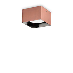 Ideal Lux Downlight carré monté en surface en cuivre