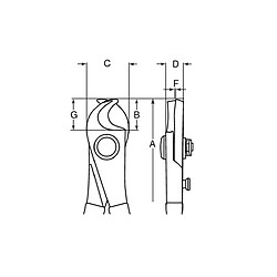 Bahco - Coupe-câble isolé VDE 170 mm - 2250V-170